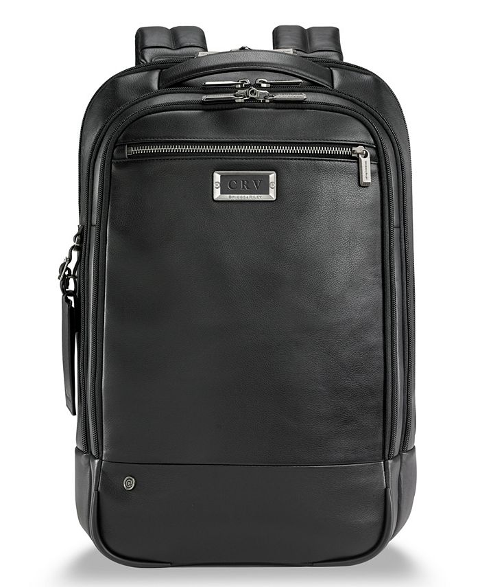 Briggs & Riley @Work Medium Leather Backpack - Macy's