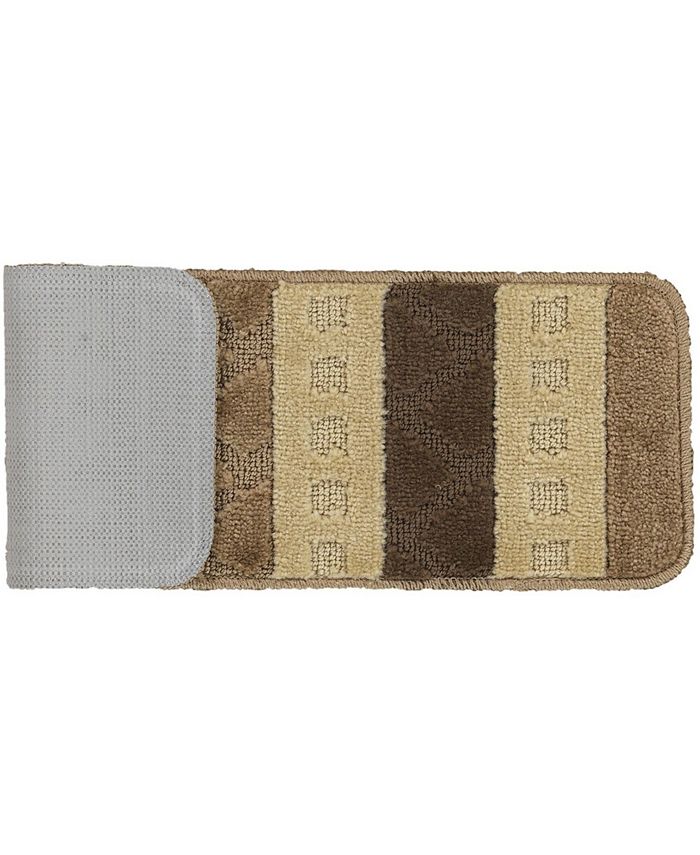 Ottomanson Softy Collection NonSlip Rubber Backing Stair Tread Pack of