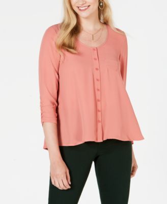 macy's blouses petite