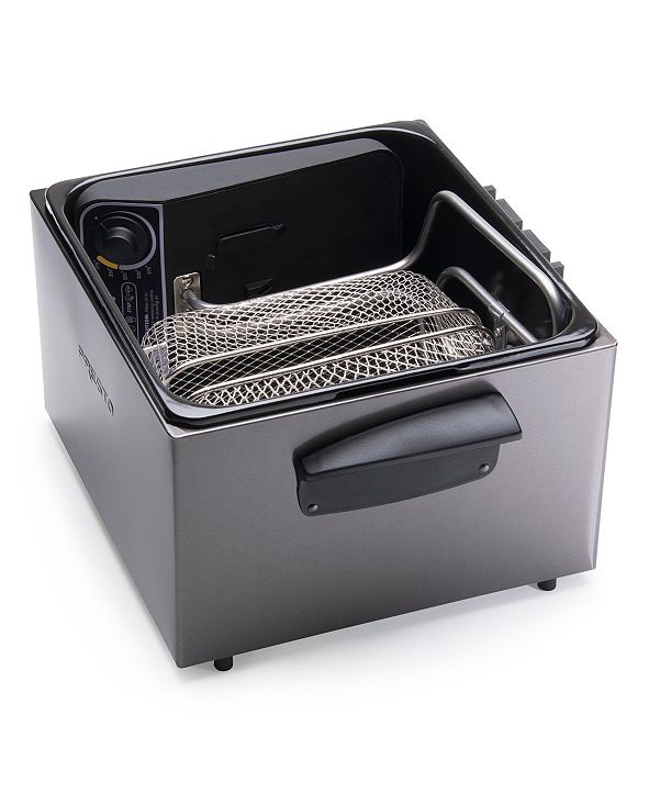 Presto Dual Basket Immersion Element Electric Deep Fryer ...