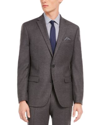 Bar III - Men's Slim-Fit Gray Flannel Suit Separate Jacket