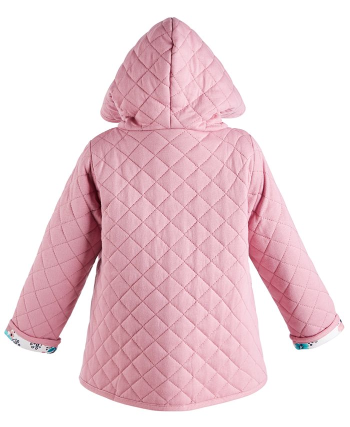 First Impressions Baby Girls Cotton Quilted Reversible Jacket, Created ...