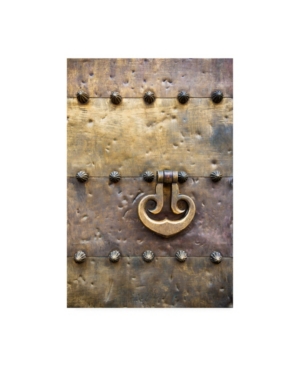 Trademark Global Philippe Hugonnard Made In Spain Door Knocker On Copper Door Of The Mezquita In Cordoba Canvas Art - In Multi