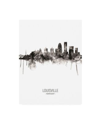 Louisville Kentucky City Skyline Tote Bag by Michael Tompsett