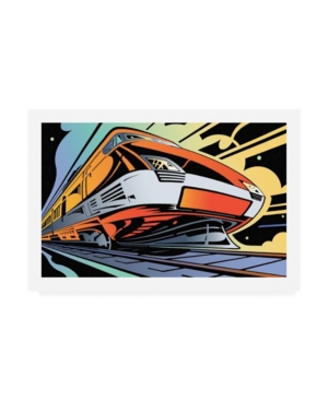 Trademark Global David Chestnutt Train High Speed Canvas Art In Multi