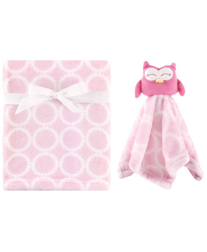 Hudson Baby Plush Blanket with Security Blanket Set, Girl Owl & Reviews - All Kids' Accessories - Kids - Macy's