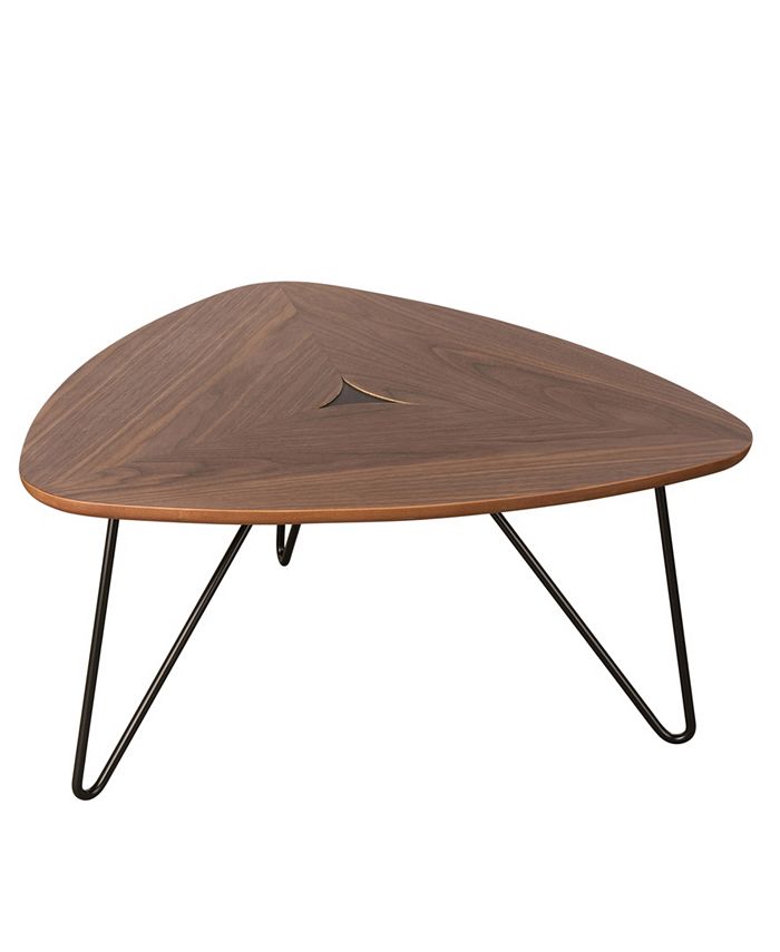 Glitzhome MidCentury Modern Walnut Veneer Coffee Table Macy's