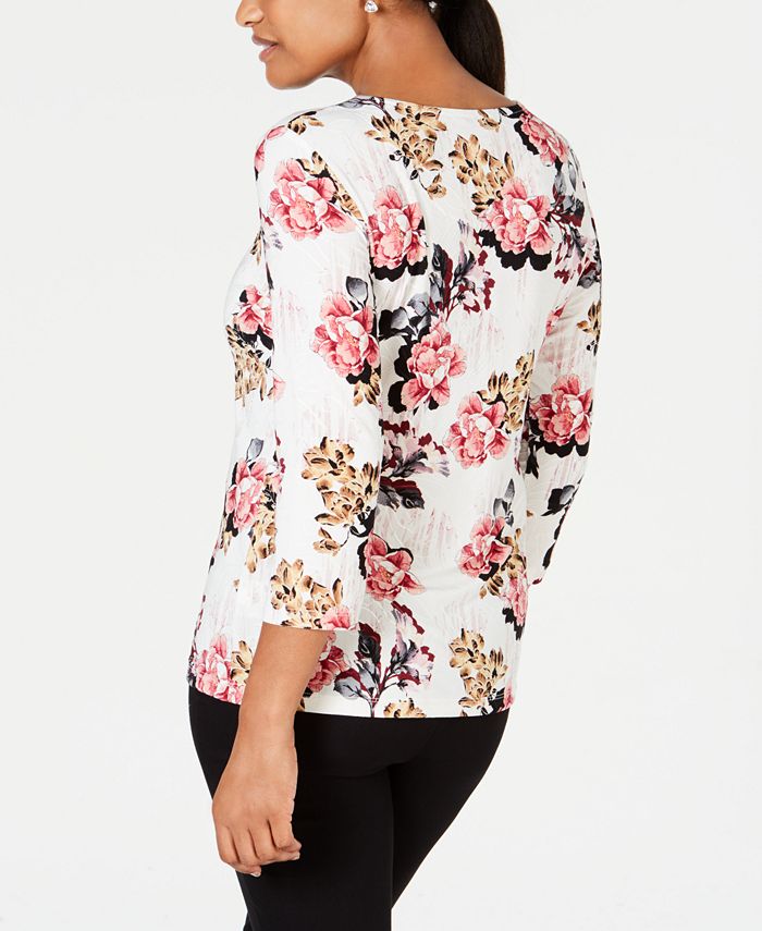 macy's jm collection petite tops