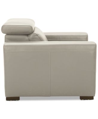 Nevio 39" Leather Power Recliner with Rachet Headrest