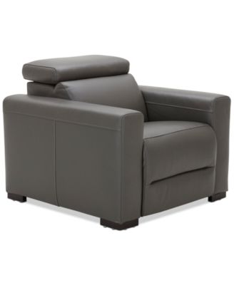 Nevio 39" Leather Power Recliner with Rachet Headrest