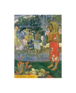 Trademark Global Paul Gauguin La Orana Maria (hail Mary) Canvas Art In Multi