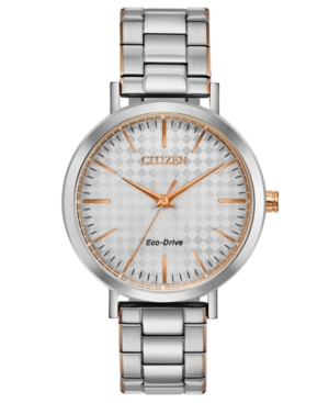 image of Drive From Citizen Eco-Drive Women-s Two-Tone Stainless Steel Bracelet Watch 36mm