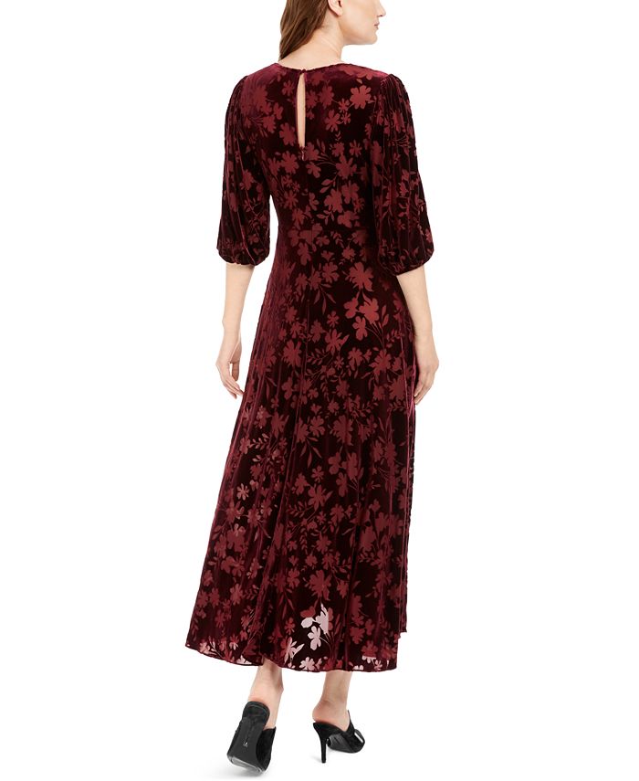 Calvin Klein Burnout Surplice A-Line Dress & Reviews - Dresses - Women ...