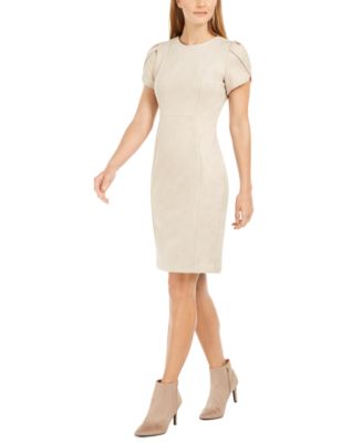 Anne klein cheap faux suede dress