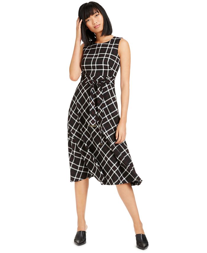 Calvin klein fit 2025 and flare midi dress