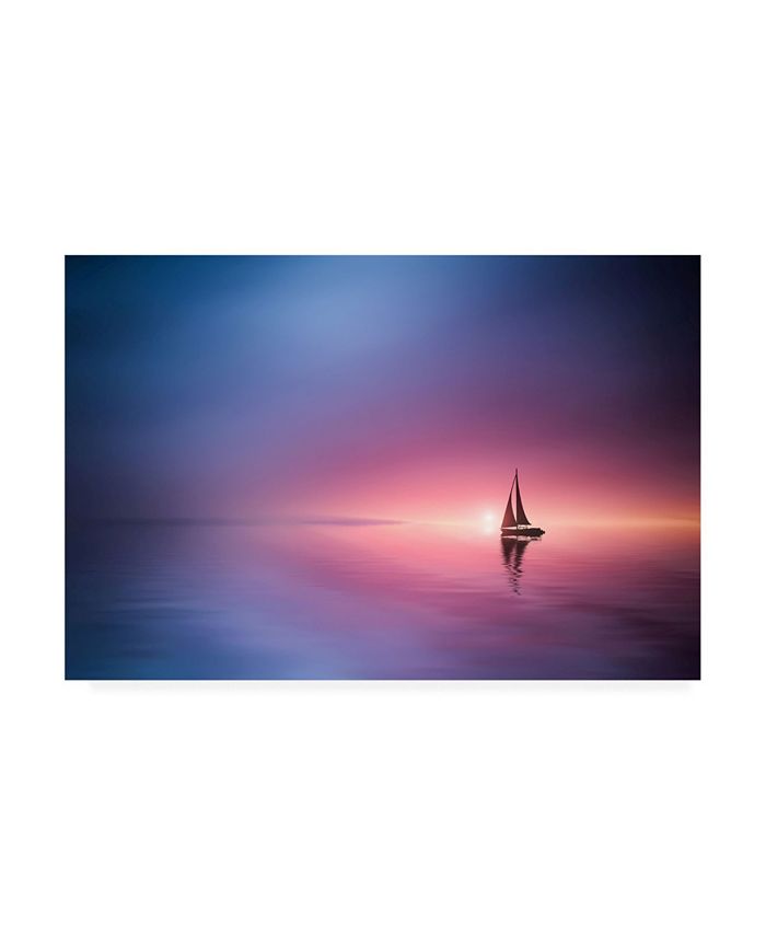 Trademark Global Bess Hamiti Sailing Across the Lake Canvas Art - 15