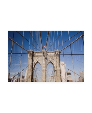 Trademark Global Monte Nagler Brooklyn Bridge New York City New York Color 2 Canvas Art In Multi