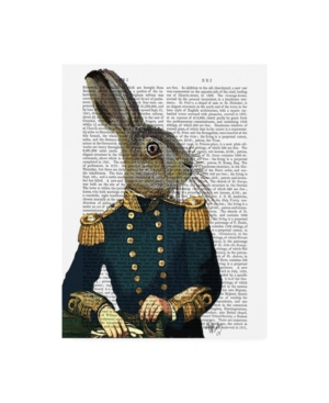 Trademark Global Fab Funky Lieutenant Hare Canvas Art In Multi