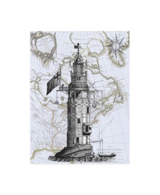 Trademark Global Fab Funky Winstanley Eddystone Lighthouse Canvas Art - 15.5" x 21"