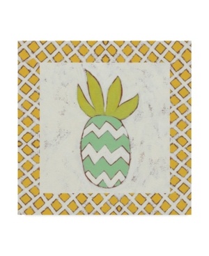 Trademark Global Chariklia Zarris Pineapple Vacation Iii Canvas Art In Multi