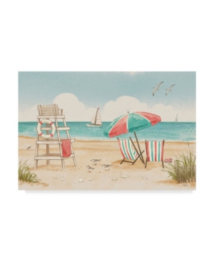 Trademark Global Janelle Penner Beach Time I Canvas Art In Multi