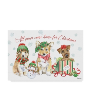 Beth Grove Holiday Paws I Canvas Art - 20