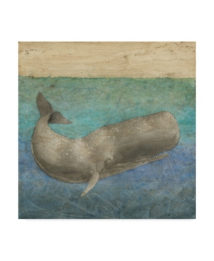 Trademark Global Megan Meagher Diving Whale Ii Canvas Art In Multi