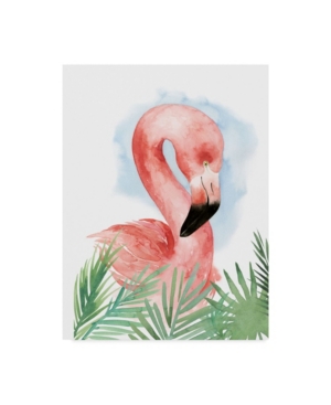 Trademark Global Grace Popp Watercolor Flamingo Composition I Canvas Art In Multi