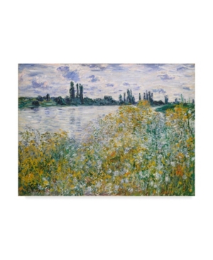 Trademark Global Claude O. Monet Lle Aux Fleurs Near Vetheuil Canvas Art In Multi