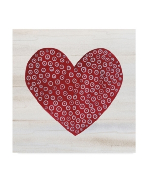 Trademark Global Kathleen Parr Mckenna Rustic Valentine Heart Iii Canvas Art In Multi