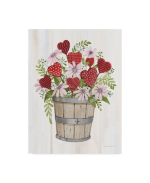 Kathleen Parr Mckenna Rustic Valentine Bushel Basket Canvas Art - 20
