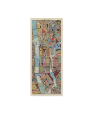 Trademark Global Nikki Galapon Modern Map Of New York Iii Canvas Art In Multi