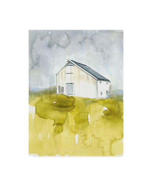 Trademark Global Jennifer Goldberger White Barn On Citron I Canvas