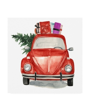 Trademark Global Jennifer Paxton Parker Christmas Cars I Canvas Art In Multi