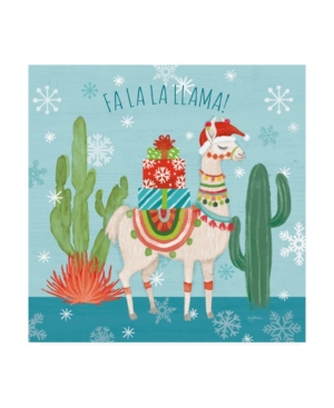 Trademark Global Mary Urban Lovely Llamas Christmas Ii Canvas Art In Multi