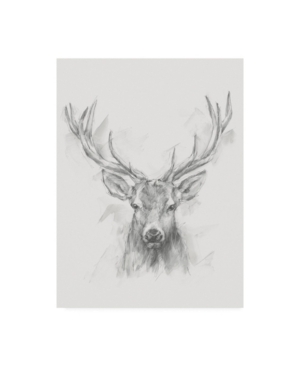 Trademark Global Ethan Harper Contemporary Elk Sketch I Canvas Art In Multi