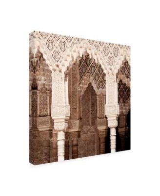 Trademark Global Philippe Hugonnard Made in Spain 3 Arabic Arches in Alhambra II Canvas Art - 19.5" x 26"