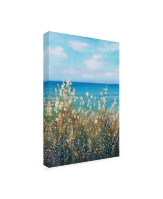 Tim OToole Flowers at the Coast II Canvas Art - 15.5" x 21"