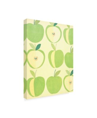 Trademark Global Pablo Esteban Rows of Green Apples Canvas Art - 15.5" x 21"