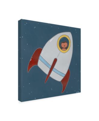 Trademark Global June Erica Vess Monkeys in Space I Canvas Art - 15.5" x 21"