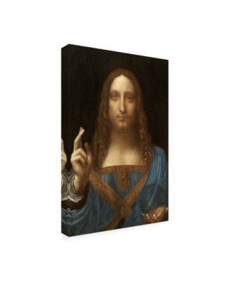 Leonardo Da Vinc Salvator Mundi Canvas Art - 27" x 33.5"