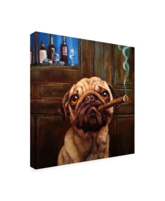 Trademark Global Lucia Hefferna Uptown Pug Canvas Art - 15.5" x 21"