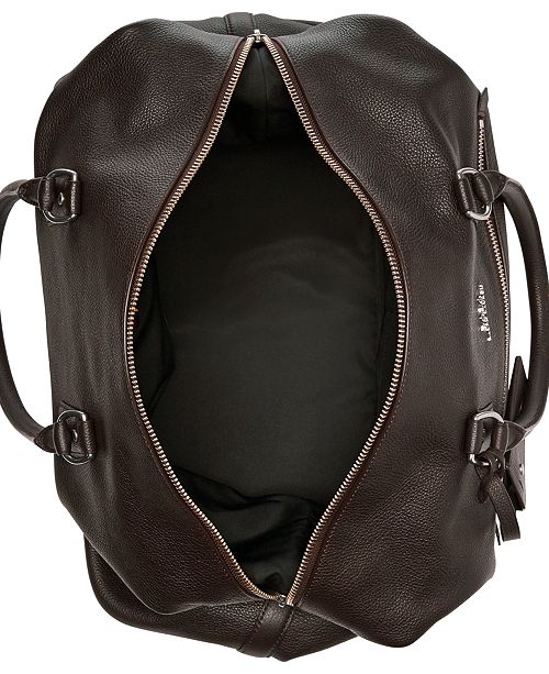 Polo Ralph Lauren Men&#39;s Pebbled Leather Duffel Bag & Reviews - Bags & Backpacks - Men - Macy&#39;s