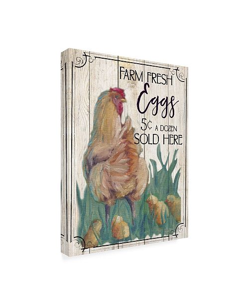 Trademark Global Marnie Bourque Eggs And Chicken Canvas Art 20