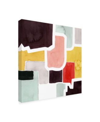 Trademark Global Grace Popp Color Blocking IV Canvas Art - 15.5" x 21"