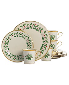 Holiday 12-Piece Plate & Mug Set