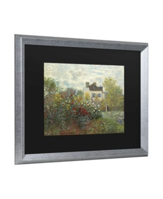 Claude Monet The Artist's Garden in Argenteuil Matted Framed Art - 27" x 33"