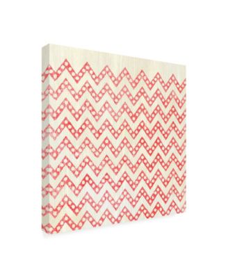 Trademark Global June Erica Vess Weathered Patterns in Red XII Canvas Art - 20" x 25"