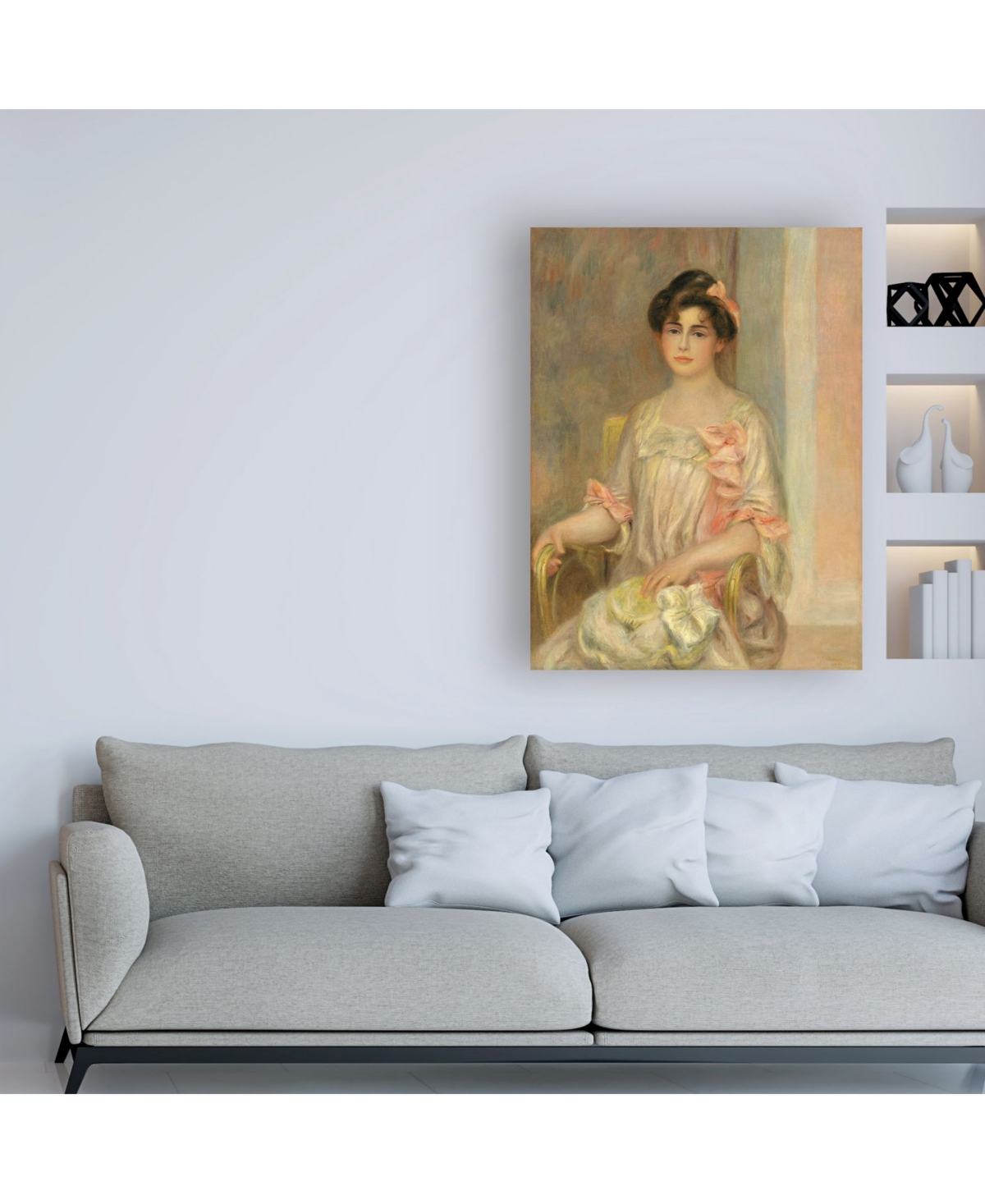 Pierre Auguste Renoir Portrait of Madame Josse Bernheim Dauberville Canvas Art -