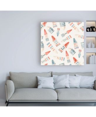 Trademark Global Danhui Nai Floursack Nautical Pattern IV Canvas Art - 36.5" x 48"